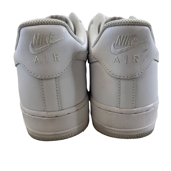 Nike Air Force 1 07 Low White Leather Sneakers Size 11.5 EUC Minimal Wear main image 4